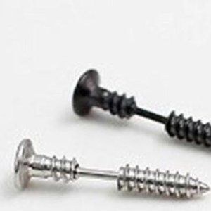 Screwed Earrings  pierced